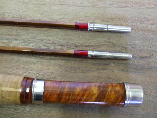 Bamboo Fly Rod 7'6 #5,3 Piece 2 Tips with reelseat Amber Insert and Agate  Guide : : Home